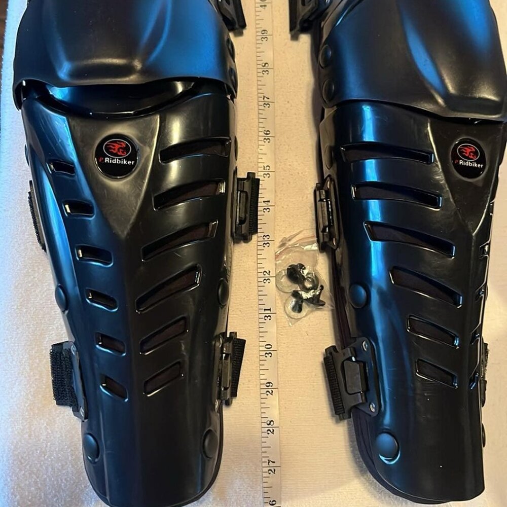 Ridbiker‎ Knee Guards Biker BMX Skater Protective Gear Carrybag